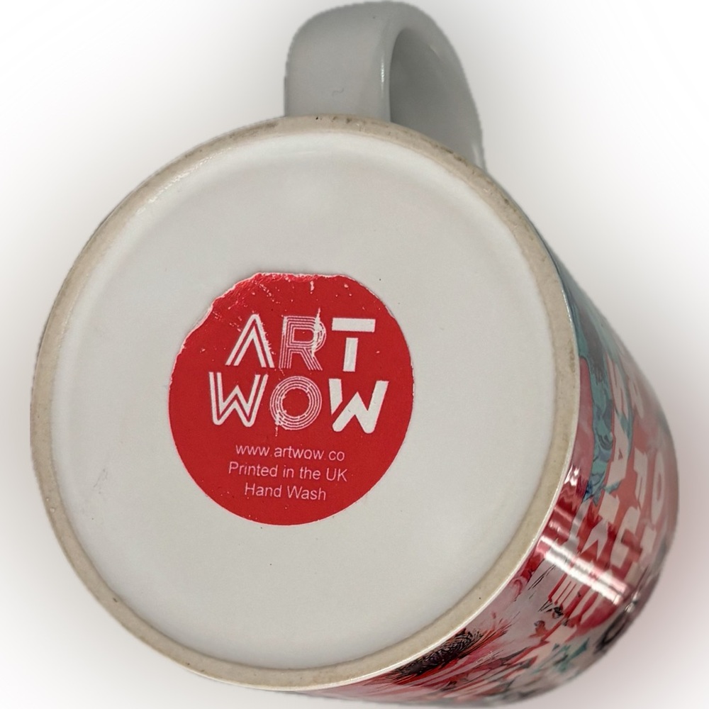 Floral Mug with Bold Text LOL - Picture 6 of 6